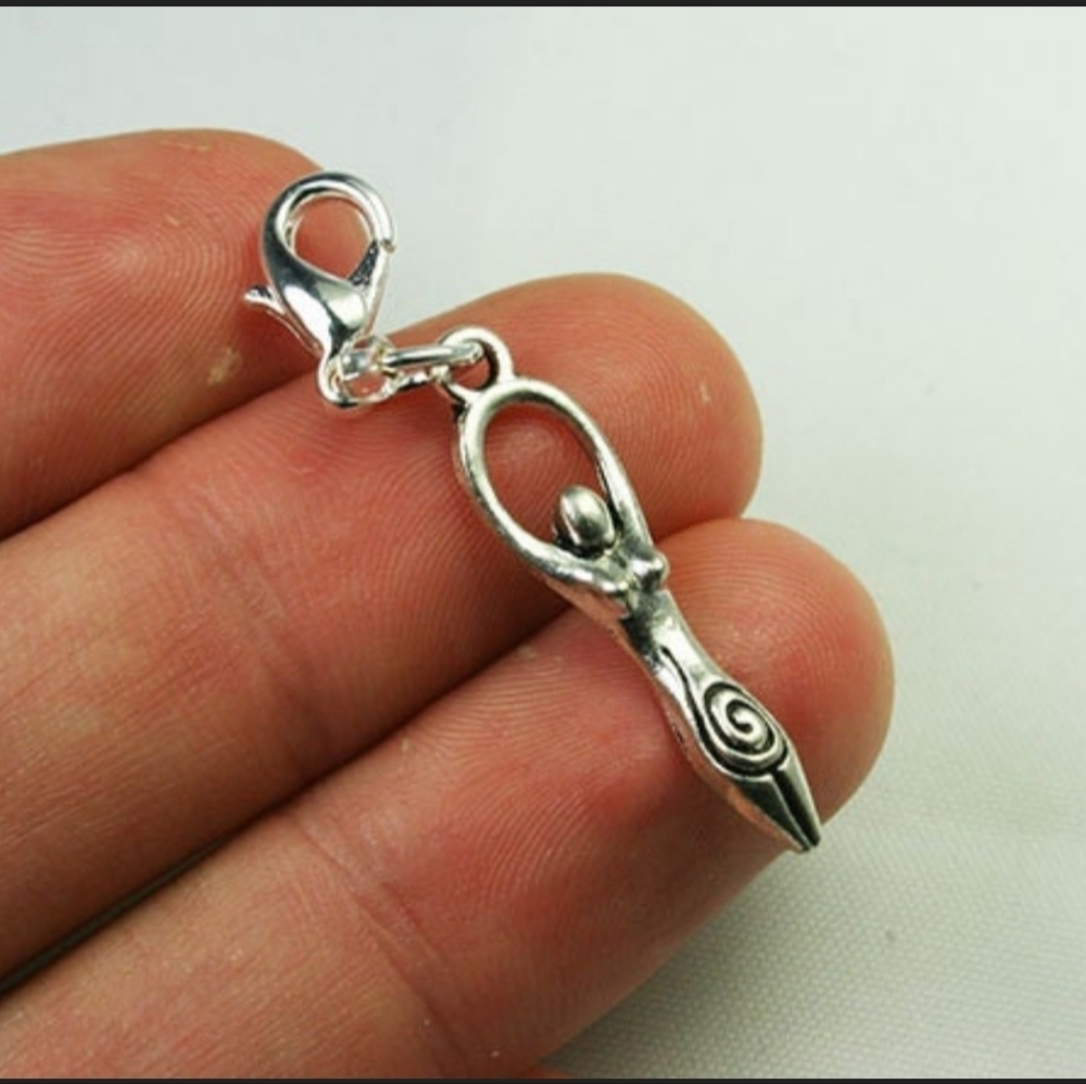 Clip On Moon Goddess Charms planner charms clipon zipper pull bracelet charms